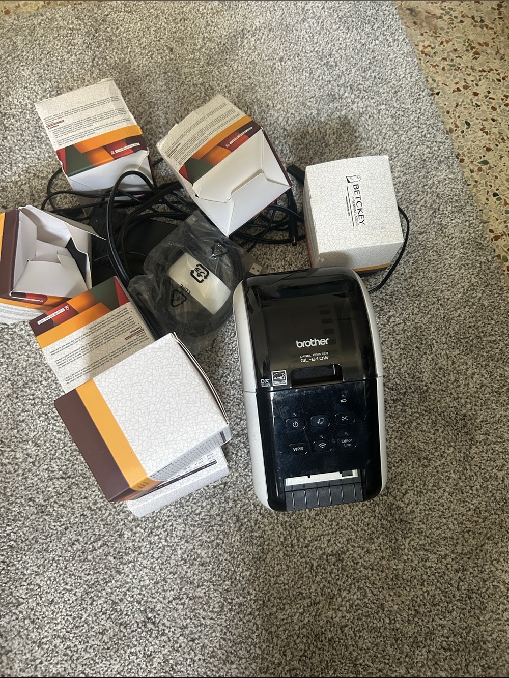 Brother Thermal Label Printer in Black and White